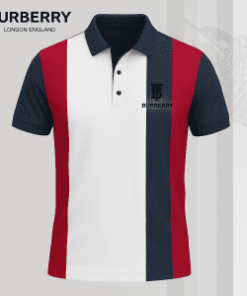 Keep It Clean Because It Feels Effortless T-Shirt – Burberry Colorblock Polo in White Red Navy | clean aesthetic