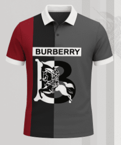 Keep It Clean Because It Feels Effortless T-Shirt – Burberry Colorblock Polo in Red Black Grey with Graphic | clean aesthetic
