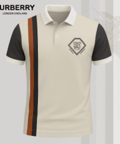 Keep It Neutral Because It Feels Effortless T-Shirt – Burberry Beige Polo with Stripe and Logo Detail | minimal chic