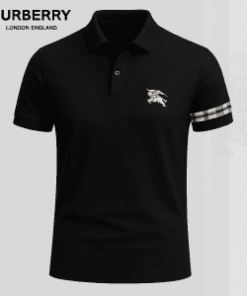 Keep It Black Because It Feels Calm T-Shirt – Burberry Black Polo with Logo Detail | minimal chic
