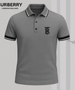 I Wear Grey Because It Feels Calm T-Shirt – Burberry Grey Polo with Monogram Logo Detail | clean aesthetic